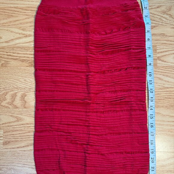 Red Pencil Skirt - Picture 2 of 2